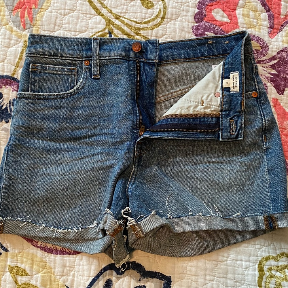 Madewell Denim High-waisted Shorts | 28